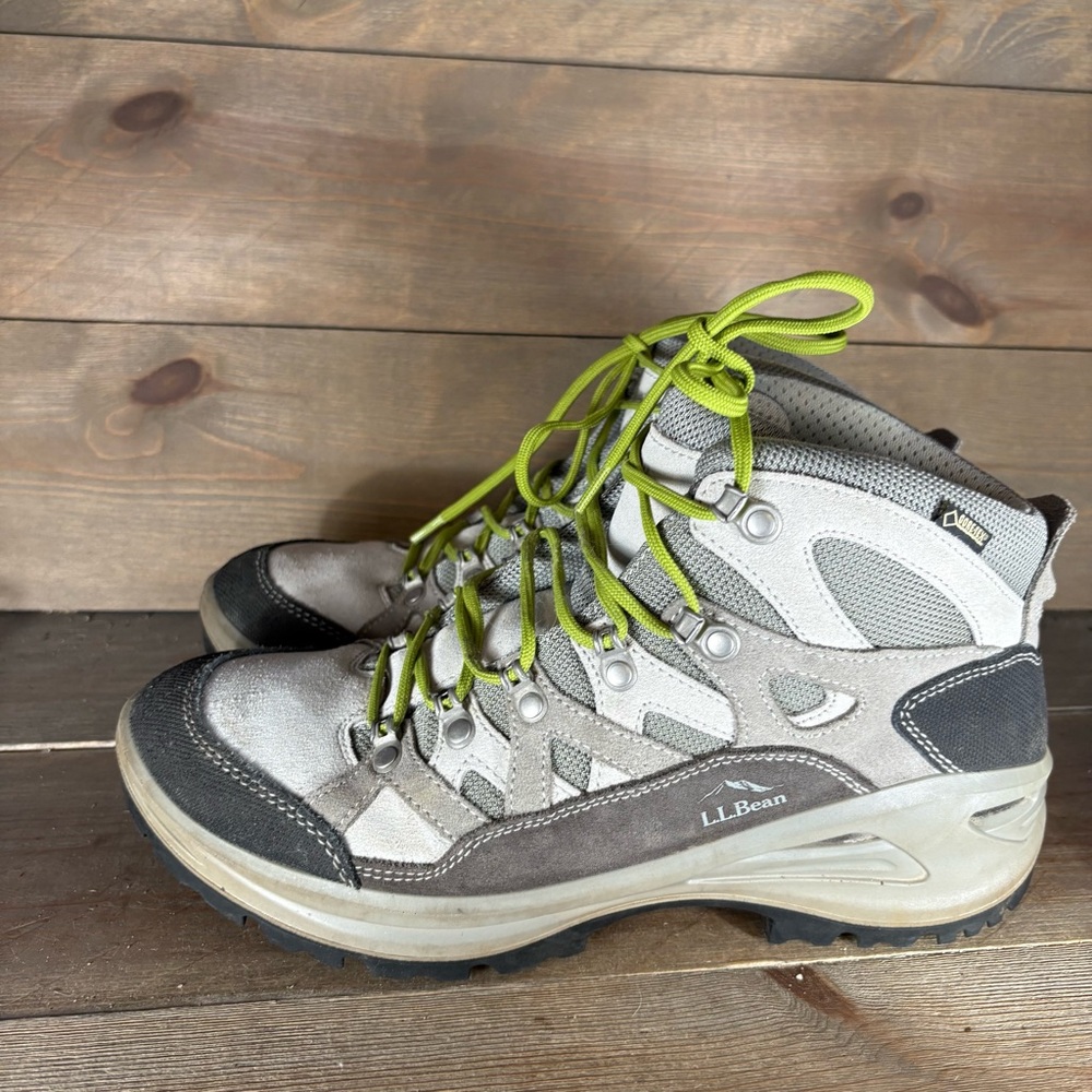 ll bean bean womens size 10.5 shoes gray waterproof hiking boots